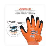 ergodyne® ProFlex 7551 ANSI A5 Coated Waterproof CR Gloves, Orange, Large, Pair, Ships in 1-3 Business Days (EGO17674) 1 Pair