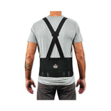 ergodyne® ProFlex 1625 Elastic Back Support Brace, Large, 34" to 38" Waist, Black, Ships in 1-3 Business Days (EGO11114) Each