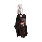 ergodyne® ProFlex 901 Half-Finger Leather Impact Gloves, Black, Large, Pair, Ships in 1-3 Business Days (EGO17784) 1 Pair