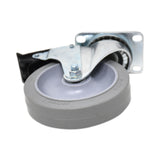 Rubbermaid® Commercial Caster Kit for Mega BRUTE Mobile Collector, Swivel Mount Plate, 5" Wheel, Black, 2/Set (SGSFG9W71L1GRAY) Each