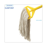 Boardwalk® Premium Cut-End Wet Mop Heads, Cotton, 16oz, White, 12/Carton (BWK216CCT) Case of 12