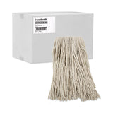 Boardwalk® Premium Cut-End Wet Mop Heads, Cotton, 16oz, White, 12/Carton (BWK216CCT) Case of 12
