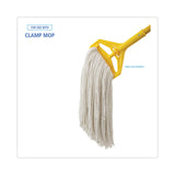 Boardwalk® Premium Cut-End Wet Mop Heads, Rayon, 24oz, White, 12/Carton (BWK224RCT) Case of 12