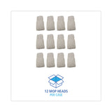Boardwalk® Premium Cut-End Wet Mop Heads, Rayon, 24oz, White, 12/Carton (BWK224RCT) Case of 12
