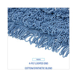 Boardwalk® Dust Mop Head, Cotton/Synthetic Blend, 48" x 5", Blue (BWK1148) Each
