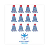 Boardwalk® Pro Loop Web/Tailband Mop Head, Blue, Large, 12/Carton (BWK1800LBDZ) 1 Dozen