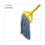 Boardwalk® Mop Head, Standard Head, Cotton/Synthetic Fiber, Cut-End, #16., Blue, 12/Carton (BWK2016B) Case of 12 Mops