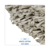 Boardwalk® Cut-End Wet Mop Head, Cotton, No. 32, White (BWK2032CEA) Each