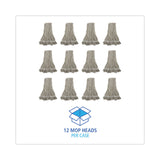 Boardwalk® Pro Loop Web/Tailband Wet Mop Head, Cotton, 12/Carton (BWK4024CCT) Case of 12