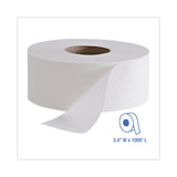 Boardwalk® Jumbo Roll Bathroom Tissue, Septic Safe, 2-Ply, White, 3.4" x 1,000 ft, 12 Rolls/Carton (BWK410323) Case of 12