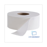 Boardwalk® Jumbo Roll Bathroom Tissue, Septic Safe, 2-Ply, White, 3.4" x 1,000 ft, 12 Rolls/Carton (BWK410323) Case of 12
