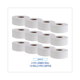 Boardwalk® Jumbo Roll Bathroom Tissue, Septic Safe, 2-Ply, White, 3.4" x 1,000 ft, 12 Rolls/Carton (BWK410323) Case of 12