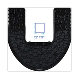 Boardwalk® Commode Mat 2.0, Rubber, 22 x 22, Black, 6/Carton (BWKCMBB) Case of 6