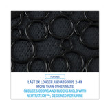 Boardwalk® Commode Mat 2.0, Rubber, 22 x 22, Black, 6/Carton (BWKCMBB) Case of 6