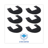 Boardwalk® Commode Mat 2.0, Rubber, 22 x 22, Black, 6/Carton (BWKCMBB) Case of 6