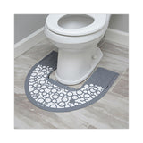 Boardwalk® Commode Mat 2.0, Rubber, 22 x 22, Gray/White, 6/Carton (BWKCMGW) Case of 6