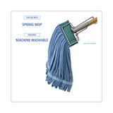 Boardwalk® Microfiber Looped-End Wet Mop Head, Medium, Blue (BWKMWTMB) Each