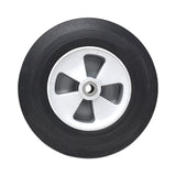 Rubbermaid® Commercial Tilt Truck Wheels, 500 lb Weight Capacity, 12" Wheel, Black (SGS1013L1) Each