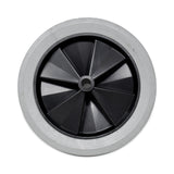 Rubbermaid® Commercial Tilt Truck Wheels, 300 lb Weight Capacity, 12" Wheel, Gray (SGSFG1011L10000) Each