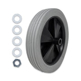 Rubbermaid® Commercial Tilt Truck Wheels, 300 lb Weight Capacity, 12" Wheel, Gray (SGSFG1011L10000) Each