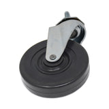 Rubbermaid® Commercial Replacement Bayonet-Stem Swivel Casters, Threaded Stem (0.28" x 1.5"), 4" Hard Rubber Wheel, Black (SGSFG1304L30000) Each
