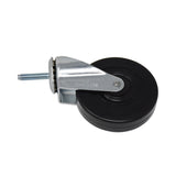 Rubbermaid® Commercial Replacement Bayonet-Stem Swivel Casters, Threaded Stem (0.28" x 1.5"), 4" Hard Rubber Wheel, Black (SGSFG1304L30000) Each
