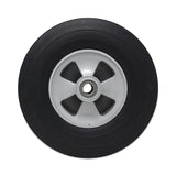 Rubbermaid® Commercial Tilt Truck Wheels, 650 lb Weight Capacity, 10" Wheel, Black (SGSFG1305L30000) Each