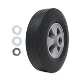 Rubbermaid® Commercial Tilt Truck Wheels, 650 lb Weight Capacity, 10" Wheel, Black (SGSFG1305L30000) Each