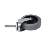 Rubbermaid® Commercial Replacement Bayonet-Stem Swivel Casters, Threaded Stem (0.26" x 2"), 3" Hard Urethane Wheel, Gray (SGSFG3530L10000) Each
