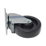 Rubbermaid® Commercial Replacement Plate Casters, Rigid Mount Plate, 4" Phenolic Wheel, Black (SGSFG4608L30000) Each