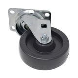 Rubbermaid® Commercial Replacement Plate Casters, Rigid Mount Plate, 4" Phenolic Wheel, Black (SGSFG4608L30000) Each