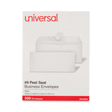 Universal® Peel Seal Strip Business Envelope, #9, Square Flap, Self-Adhesive Closure, 3.88 x 8.88, White, 500/Box (UNV36001) Box of 500
