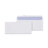 Universal® Peel Seal Strip Security Tint Business Envelope, #10, Square Flap, Self-Adhesive Closure, 4.13 x 9.5, White, 100/Box (UNV36004) Box of 100