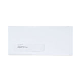 Universal® Peel Seal Strip Business Envelope, Address Window, #10, Square Flap, Self-Adhesive Closure, 4.13 x 9.5, White, 500/Box (UNV36005) Box of 500