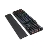 Adesso RGB Programmable Mechanical Gaming Keyboard with Detachable Magnetic Palmrest, 108 Keys, Black (ADEAKB650EB) Each