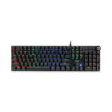Adesso RGB Programmable Mechanical Gaming Keyboard with Detachable Magnetic Palmrest, 108 Keys, Black (ADEAKB650EB) Each