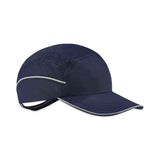 ergodyne® Skullerz 8965 Lightweight Bump Cap Hat with LED Lighting, Long Brim, Navy, Ships in 1-3 Business Days (EGO23339) Each