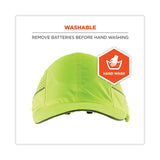 ergodyne® Skullerz 8960 Bump Cap with LED Lighting, Long Brim, Lime Green, Ships in 1-3 Business Days (EGO23379) Each
