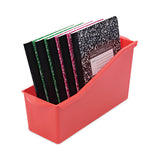 Deflecto Antimicrobial Book Bin, 14.2 x 5.34 x 7.35, Red (DEF39508RED) Each
