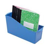 Deflecto Antimicrobial Book Bin, 14.2 x 5.34 x 7.35, Blue (DEF39508BLU) Each
