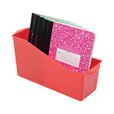 Deflecto Antimicrobial Book Bin, 14.2 x 5.34 x 7.35, Red (DEF39508RED) Each