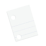 Pacon® Composition Paper, 5-Hole, 8 x 10.5, Wide/Legal Rule, 500/Pack (PAC2441) Pack of 500