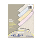 Pacon® Array Card Stock, 65 lb Cover Weight, 8.5 x 11, Assorted Parchment Colors, 100/Pack (PAC101235) Each