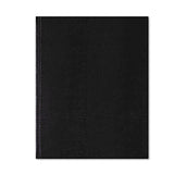 Blueline® Executive Notebook with Ribbon Bookmark, 1-Subject, Medium/College Rule, Black Cover, (75) 10.75 x 8.5 Sheets (REDA1081) Each