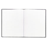 Blueline® Executive Notebook with Ribbon Bookmark, 1-Subject, Medium/College Rule, Black Cover, (75) 10.75 x 8.5 Sheets (REDA1081) Each