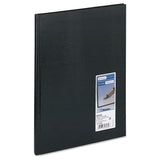 Blueline® Executive Notebook with Ribbon Bookmark, 1-Subject, Medium/College Rule, Black Cover, (75) 10.75 x 8.5 Sheets (REDA1081) Each