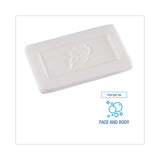 Boardwalk® Face and Body Soap, Flow Wrapped, Floral Fragrance, # 1/2 Bar, 1000/Carton (BWKNO12SOAP) Case of 1000