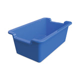 Deflecto Antimicrobial Rectangle Storage Bin, Blue (DEF39510BLU) Each