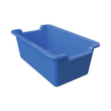 Deflecto Antimicrobial Rectangle Storage Bin, Blue (DEF39510BLU) Each