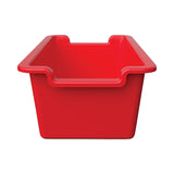 Deflecto Antimicrobial Rectangle Storage Bin, Red (DEF39510RED) Each